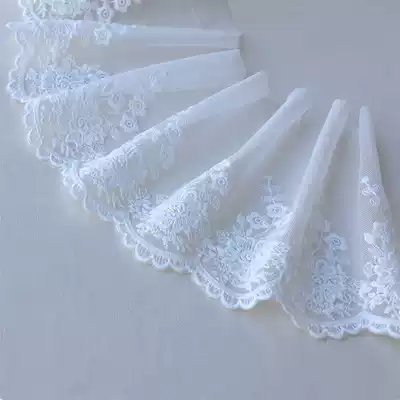 Net gauze lace lace wide brim wedding cloth clothes skirt curtain handmade lace accessories 15cm wide