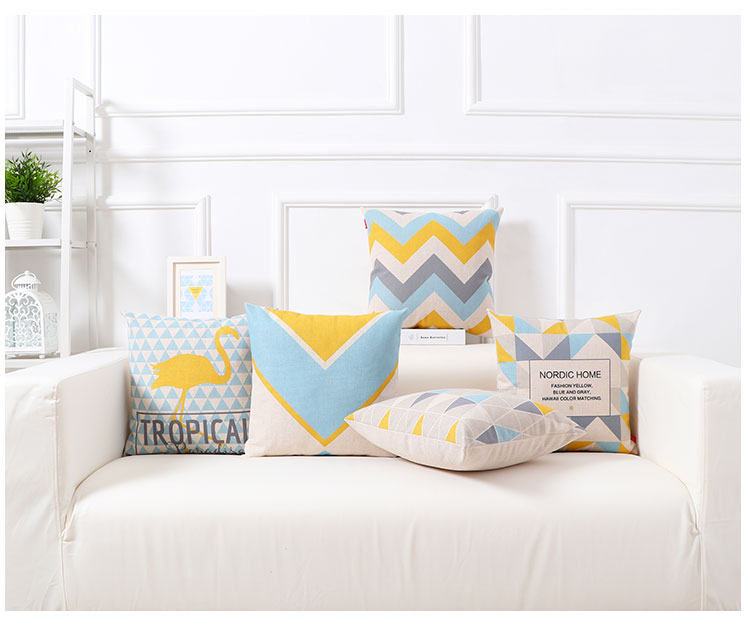 Sofa đệm gối ngủ gối chiếc xe trở lại văn phòng phòng khách ins Bắc Âu phong cách màu sắc Hawaii - Trở lại đệm / Bolsters bộ mền gối văn phòng
