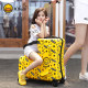 B.Duck Little Yellow Duck Children's Sitable and Rideable Suitcase Universal Wheel 2024 Inch Internet Celebrity Baby Trolley Case for Men and Women