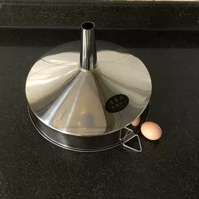 Thickened large stainless steel funnel 30cm large diameter large funnel oil funnel tea residue grain leakage net