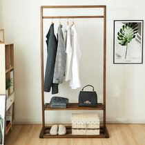 Nordic solid wood coat rack floor living room hanger simple storage vertical hanger simple modern clothes shelf