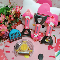 Kitchen small tool Three-use rotary Hanging round peeler with wire-cutting machine three-in-one peeling machine