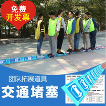 Traffic jam traffic lights large traffic jam narrow roads coincide with burning brain fun games to expand equipment props