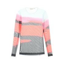 Dries Van Noten striped perspective top women 2021 new luxury T-shirt Women New Tide