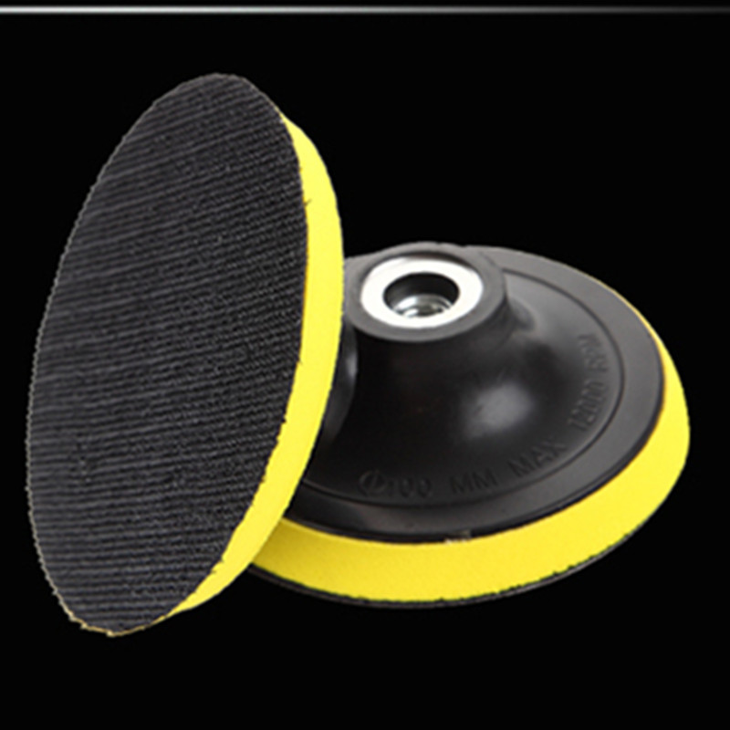 Sticky disc 4 inch polishing polishing waxing angle grinder fixed disc 5 inch sandpaper sponge hole 10mm