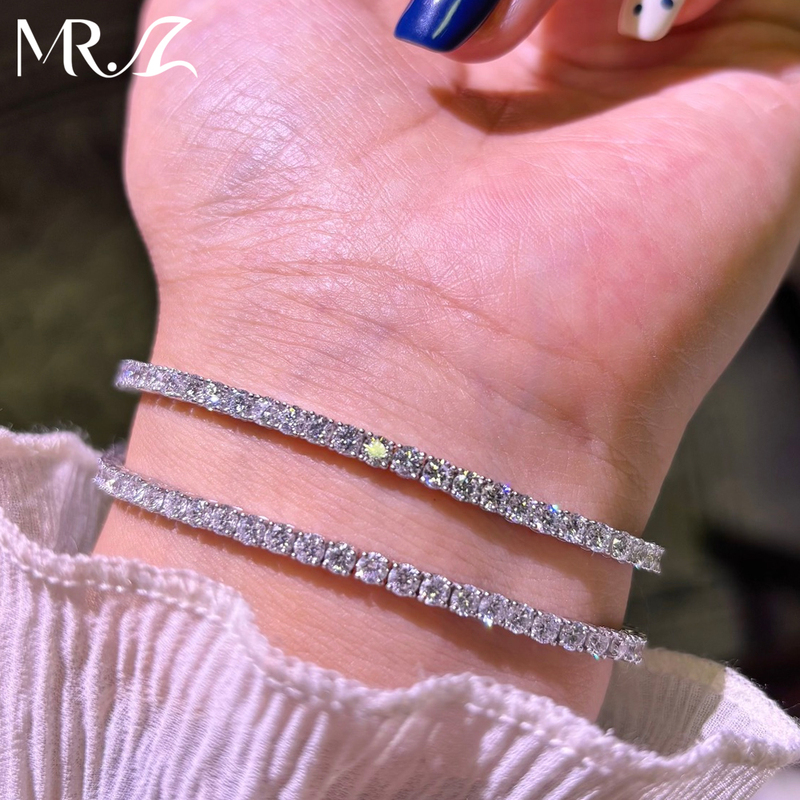 【Mr.Z】Pt950 Lab-Grown Diamond Bracelet, Fashionable and Versatile, 5 Carat Tennis Bracelet for Women 【Mr.Z】Pt950 Lab-Grown Diamond Bracelet, Fashionable and Versatile, 5 Carat Tennis Bracelet for Women