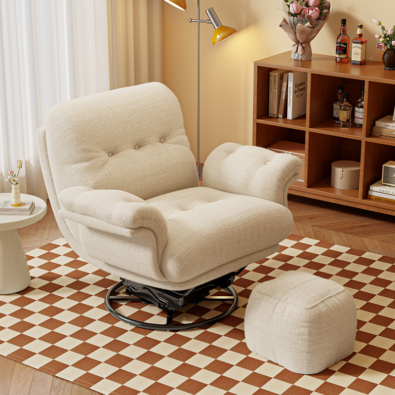Lazy Sofa Rocking Chair for Adults, Suitable for Lying down and Sleeping, Single Leisure Small Sofa, Girls' Bedroom Tatami Recliner Lazy Sofa Rocking Chair for Adults, Suitable for Lying down and Sleeping, Single Leisure Small Sofa, Girls' Bedroom Tatami Recliner