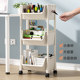 Movable bookshelf storage rack children's toy storage rack multi-layer household trolley with wheels floor simple bookcase