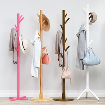 Floor-type multifunctional cloister frame bedroom living room home clothes hanger son single pole upright dorm hanging clothes hanger bag rack