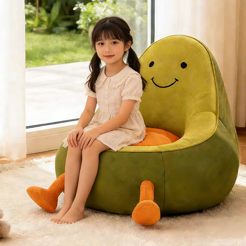 Детский диван-кресло baby small sofa одноместный милый мультяшный авокадо lazy seat гостиная для чтения маленький диван