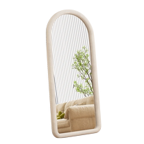 Mirror cream full-length mirror dressing mirror home floor-standing mirror wall-mounted wall-mounted girls bedroom makeup wall-mounted fitting mirror