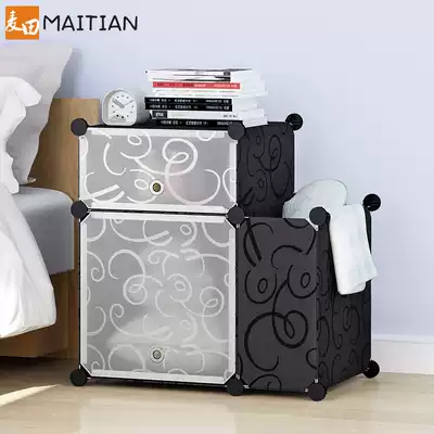 Simple bedside cabinet Simple modern bedside cabinet Storage small cabinet Assembly storage cabinet Dormitory bedroom assembly bedside cabinet