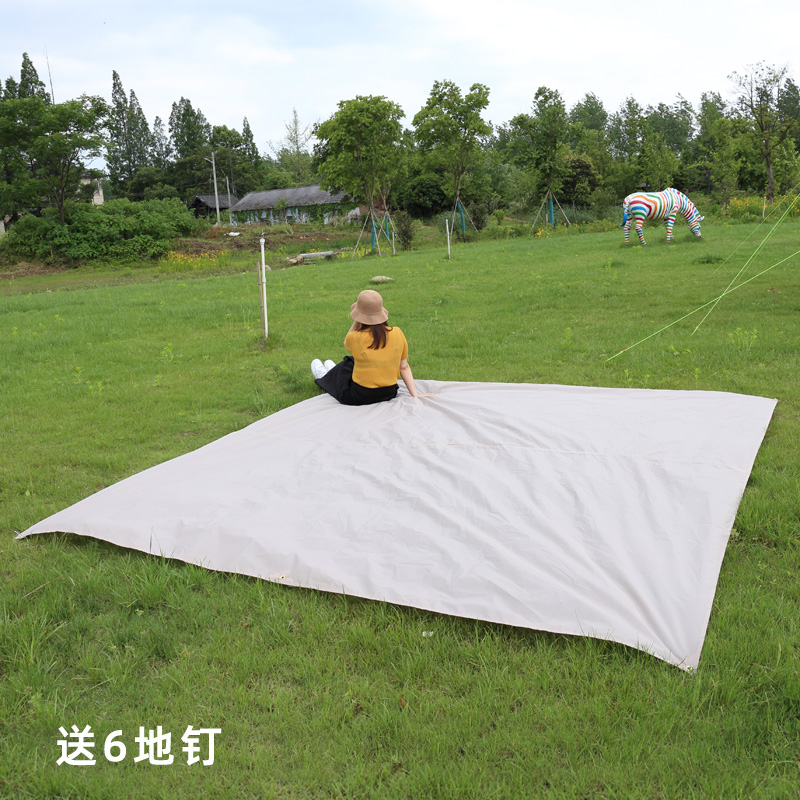 Oxford cloth waterproof sunscreen car side tent canopy outdoor moisture-proof cloth mat tent mat sunshade cloth windshield cloth