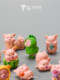 Simulated Animal Blind Bag Mini Pig Doll DIY Hollow Photo Frame Cartoon Model Toy Desktop Scene Decoration