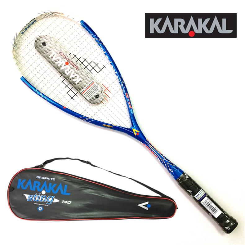 Chính hãng KARAKAL Caracal squash racket siêu nhẹ đầy đủ carbon nam và nữ người mới bắt đầu squash racket SLC gel tay vợt babolat