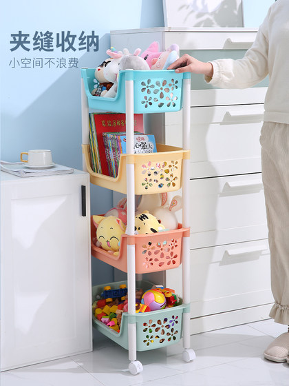 Plush Toy Storage Rack, Children's Doll Storage Rack, Small Cart, Bookshelf, Multi-Layer Snack Bucket Organizer
