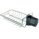 Kitchen Stainless Steel No-Drill Faucet Storage Rack, Draining Organizer, Space-Saving Sink Storage Solution