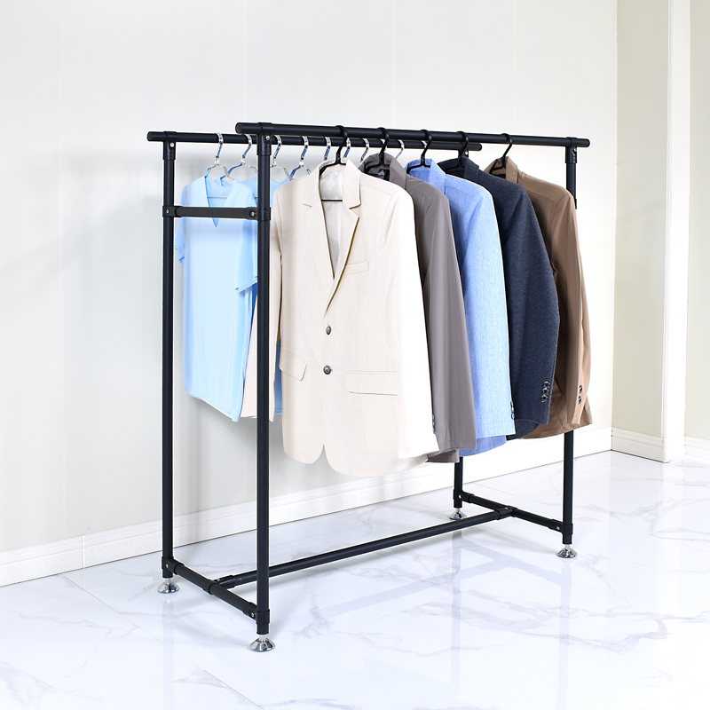Stainless steel drying frame double rod bedroom hanging frame balcony drying frame high and low hanging pole