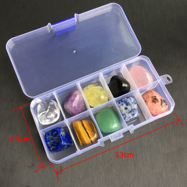 Natural crystal ore specimen box mineral crystal teaching specimen crystal raw stone ornaments as gifts for children