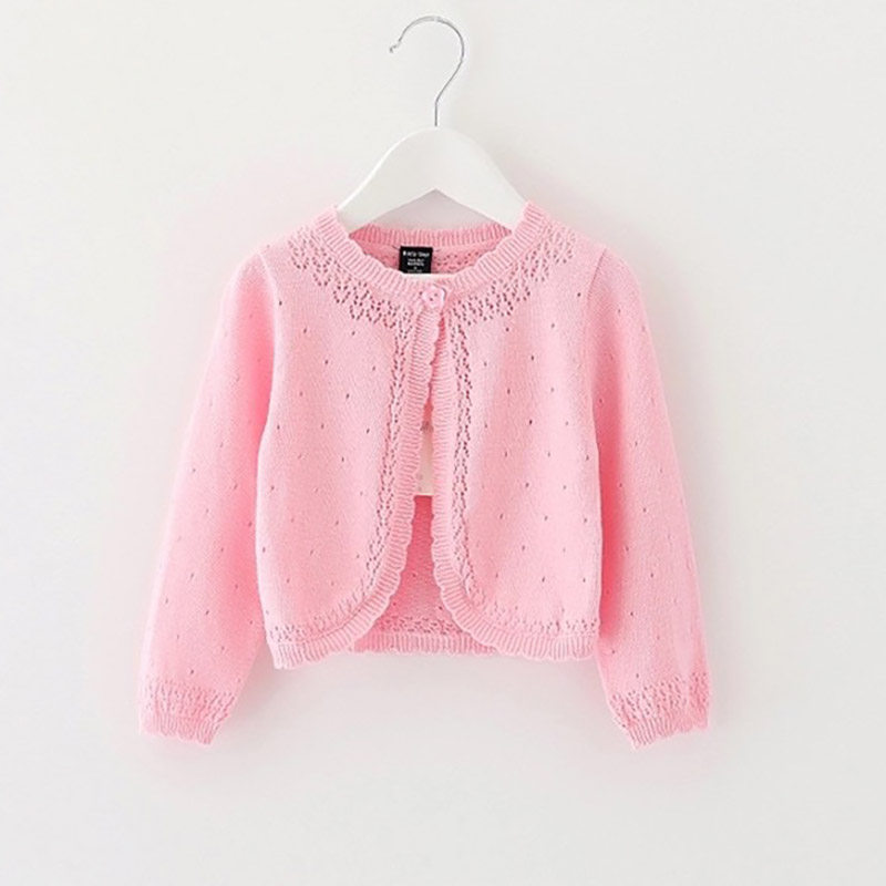 Baby Girl Air Conditioning Shirt Summer Outings Spring Knit Cardiovert Knitwear Slim sunscreen Baby Boy Coat Shawl Cape