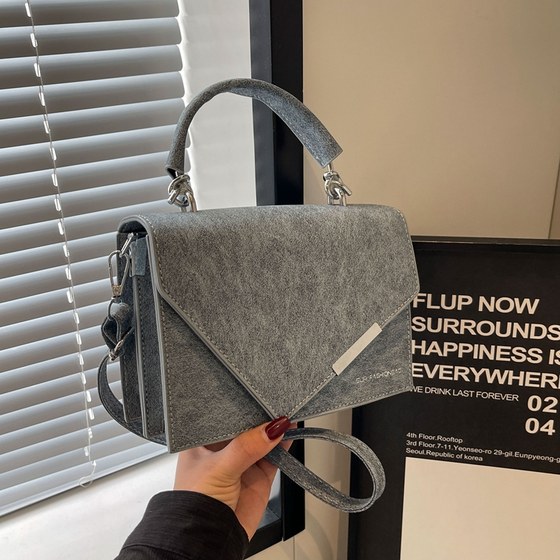 网红时尚简约个性小包包女2024春季新款百搭ins肩斜挎包小方包