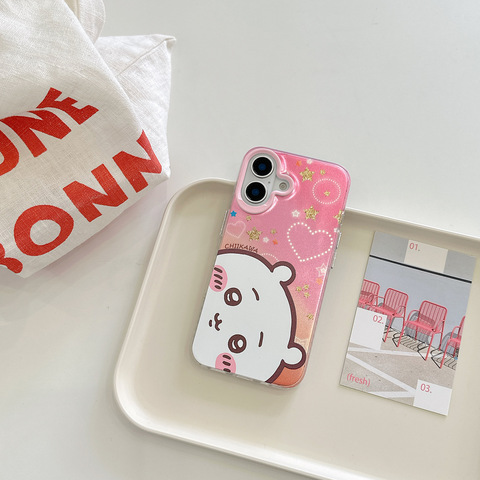 Style 3 — Girls Chiikawa Hachiware Usagi Gradient iPhone Case