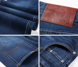 Apple, эластичные демисезонные джинсы, штаны для отдыха, высокая талия, свободный прямой крой