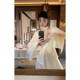 ພັດລົມ Zhiqiao ເຢັນແລະສູງທີ່ສຸດ lace patchwork ແອວເທິງສຸດ temperament skirt suits ແບບຈີນໃຫມ່ສອງສິ້ນຊຸດ
