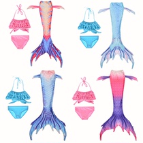 Mermaid Girl Swimsuit Mermaid Tail Children Swimsuit Mermaid cos Gift Flippers