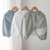 Thin leisure sports pants Children Baby Korean boys summer pants spring and autumn childrens leg pants