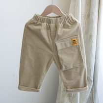 Corduroy trousers ~ boys casual pants autumn childrens trousers spring dress foreign children baby Korean pants tide