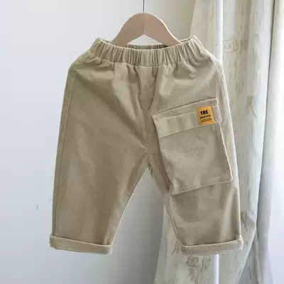 Corduroy trousers ~ boys casual pants autumn children's trousers spring dress children's baby Korean pants tide