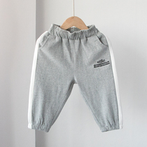 Joker childrens trousers casual pants baby baby Korean version of the closing pants tide spring 2020 Autumn