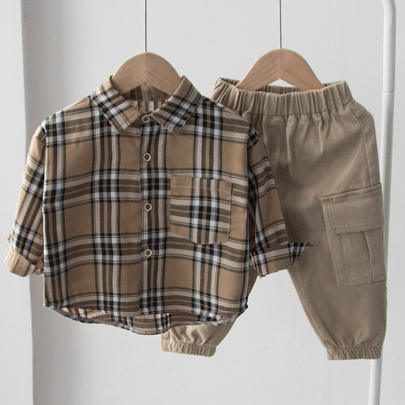 100 lap children shirt long sleeves slim fit boy girl blouses baby boy baby spring autumn slim fit shirt Korean version tide