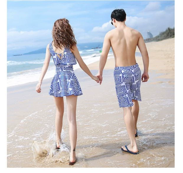 Học sinh spa áo ngực nhỏ nữ mảnh mai che bụng bảo thủ vài bộ đồ bơi phù hợp với sọc áo tắm bãi biển Xiêm - Vài đồ bơi 	đồ đôi đi biển cho mẹ và bé trai