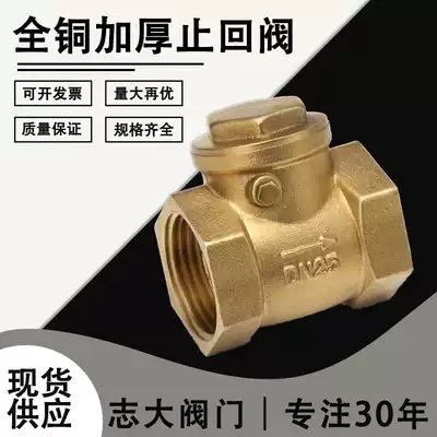 Horizontal check valve All copper check valve Check valve check valve 4 points 6 points 1 inch DN50 65 80 100