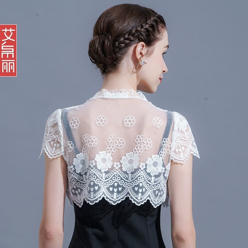 Летняя одежда для защиты от солнца, тонкое платье-комбинация, кружевная шелковая накидка, куртка