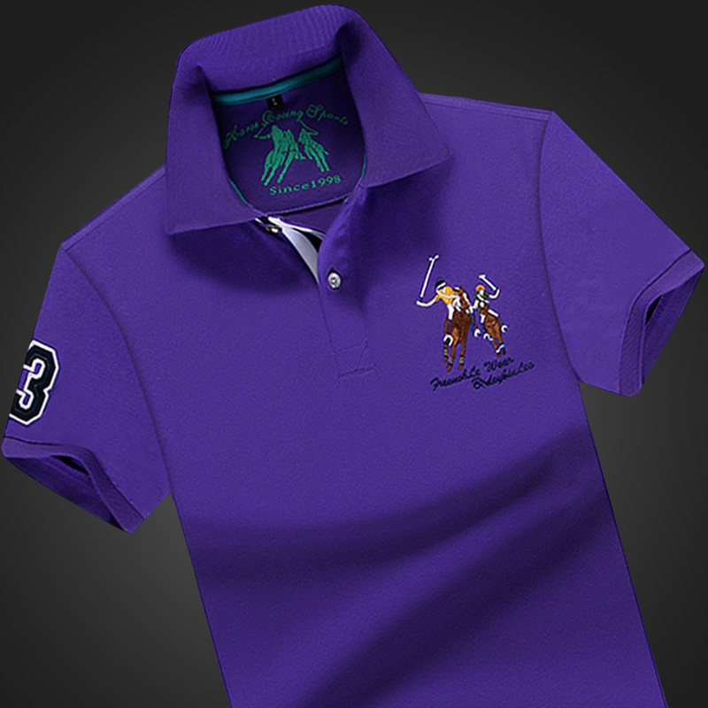 Middle-aged men's short sleeves T-shirt loose summer business men's clothing 2022 new polo shirts with big size half sleeves