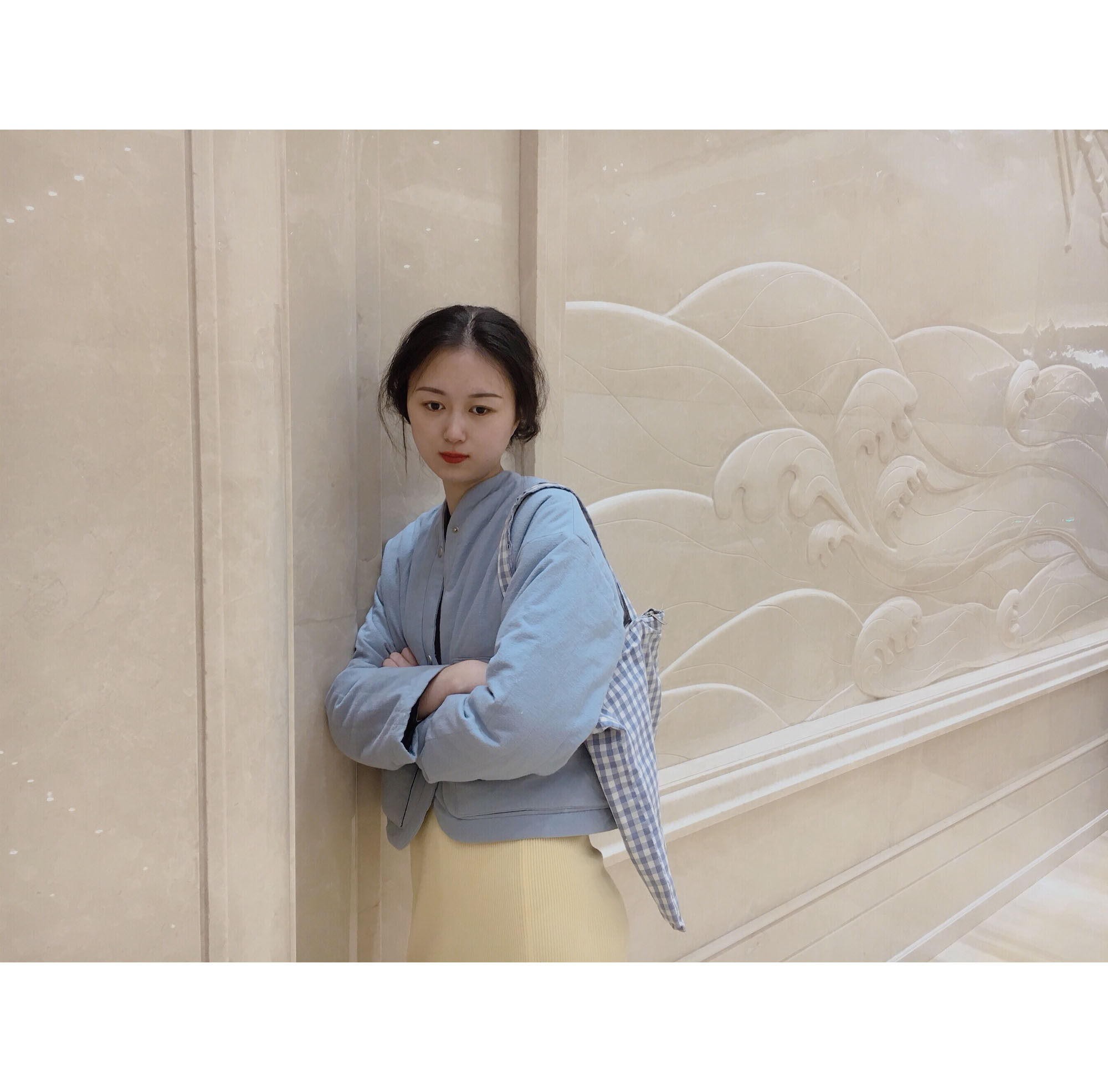 Sky in Paloma) wears cotton jackets on both sides, thick coats, short women's 2021 new ultra-short fashion cotton jackets