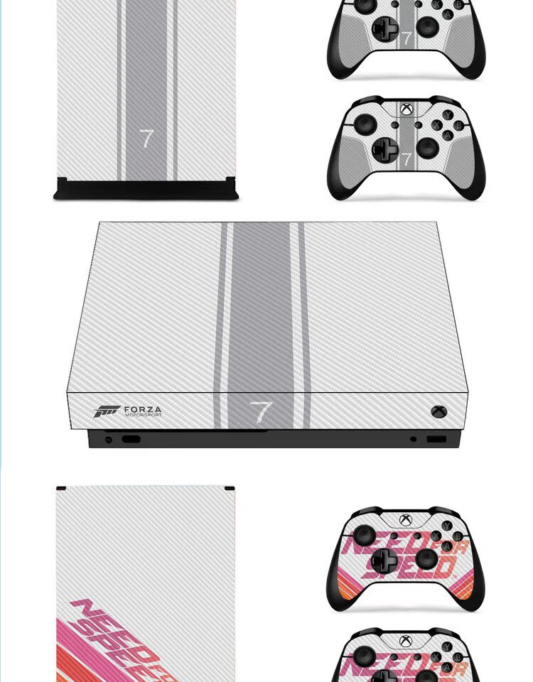 XBOX ONE X sticker game máy dán sticker chất liệu PVC có rãnh dẫn khí có thể được đăng liên tục - XBOX kết hợp tay cầm game
