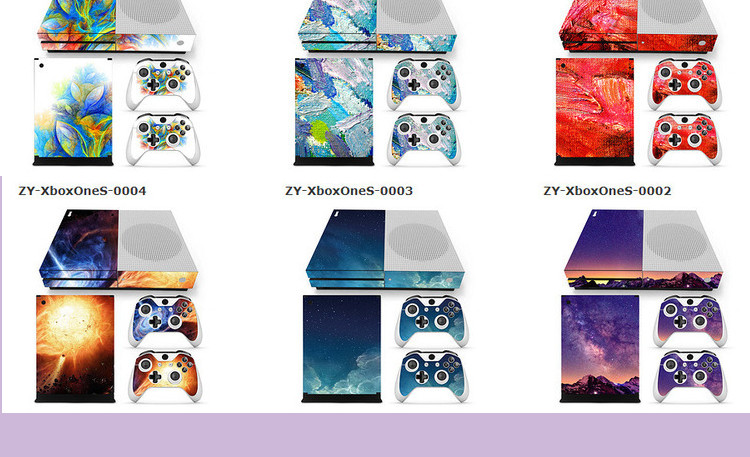 Bảng điều khiển trò chơi Xbox One Slim và xử lý miếng dán màu dán phim PVC với khe thông gió - XBOX kết hợp mua tay cầm chơi game