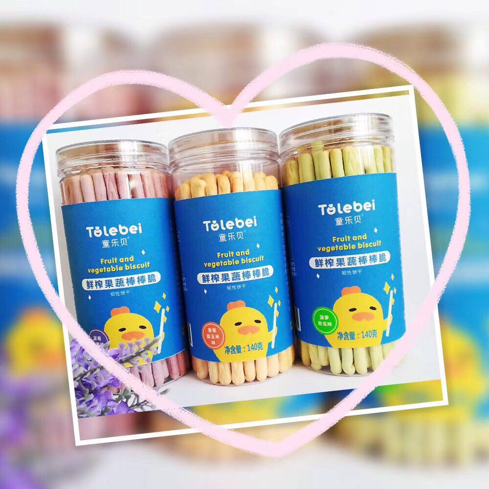 Stick crunchy cookie bar sea Ties Sesame Milk Child Finger Biscuit Baby Grindle 140g