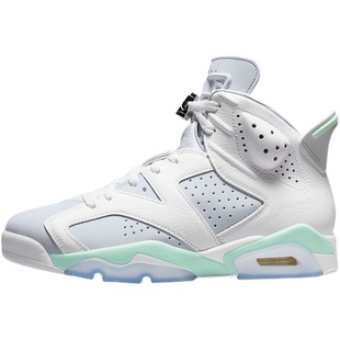 小鸿体育Air Jordan 6 AJ6薄荷泡沫 白灰绿 高帮篮球鞋DQ4914-103