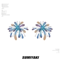 Серьги ручной работы, клипсы, без проколов ушей, подарок на день рождения