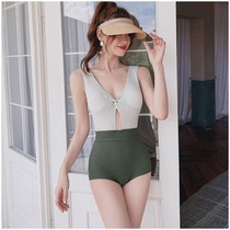 sandro magen summer new swimsuit ladies sexy one-piece swimsuit color shade belly thin holiday outfit