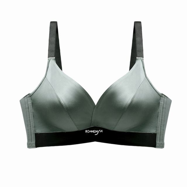 Women's underwear no steel ring bra small chest thickened anti-sagging anti-sagging adjustable smooth bra set