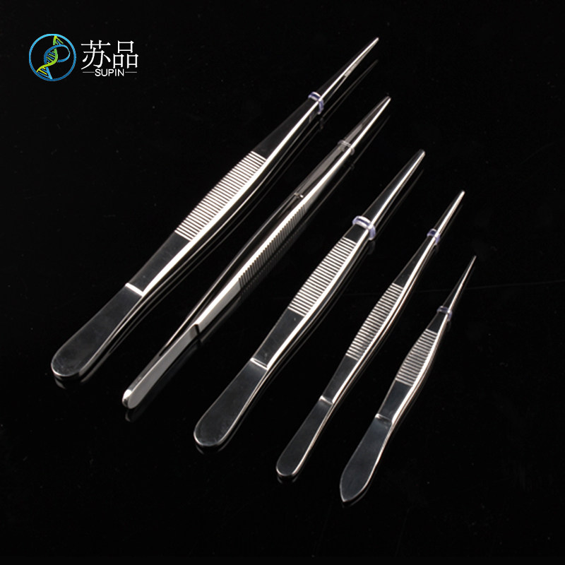 直尖镊子弯尖镊子辅料镊组织镊12.5CM14CM16CM18CM国标420