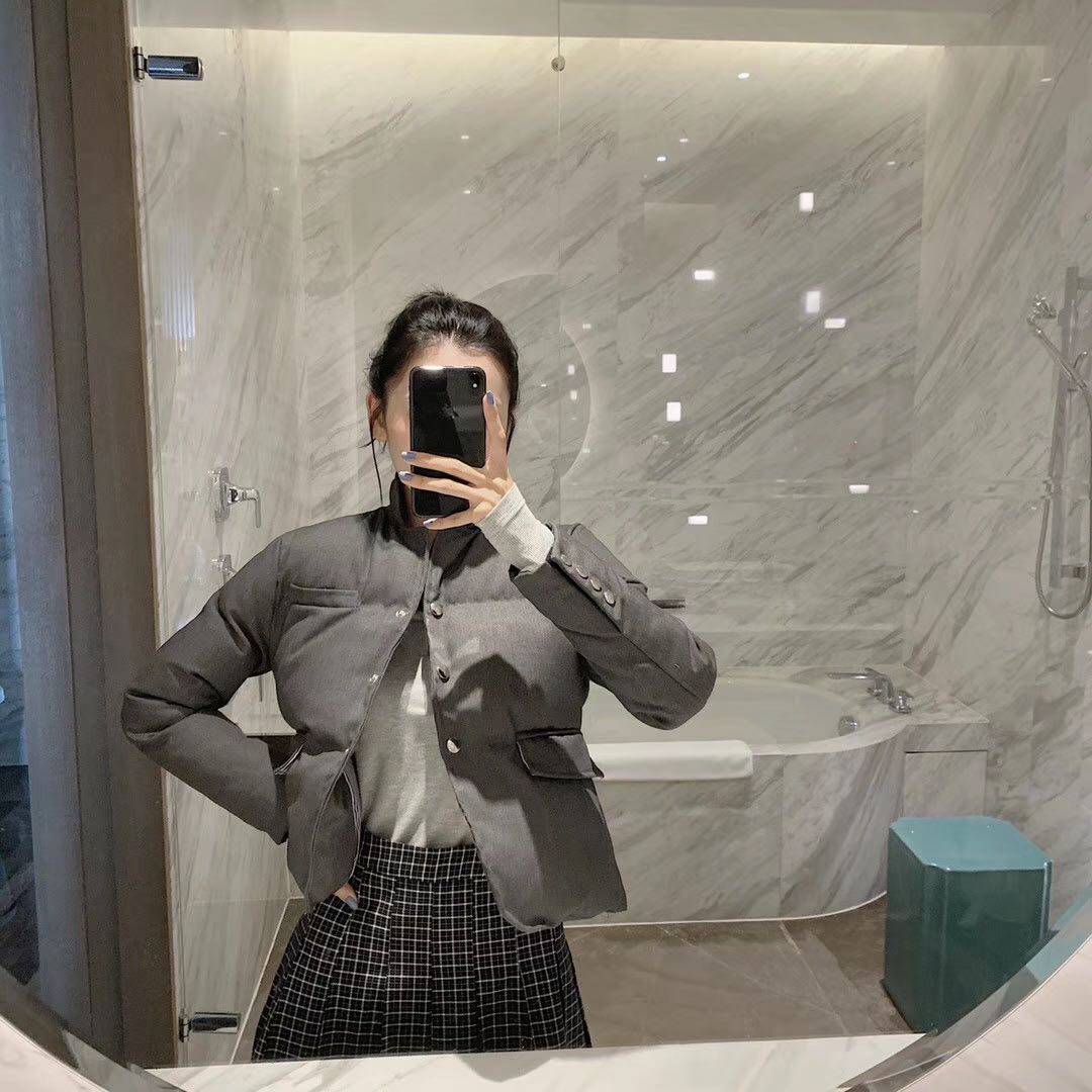 TB webbing suit cotton women's 2020 winter new short high waist thin fashion women thickened cotton coat jacket