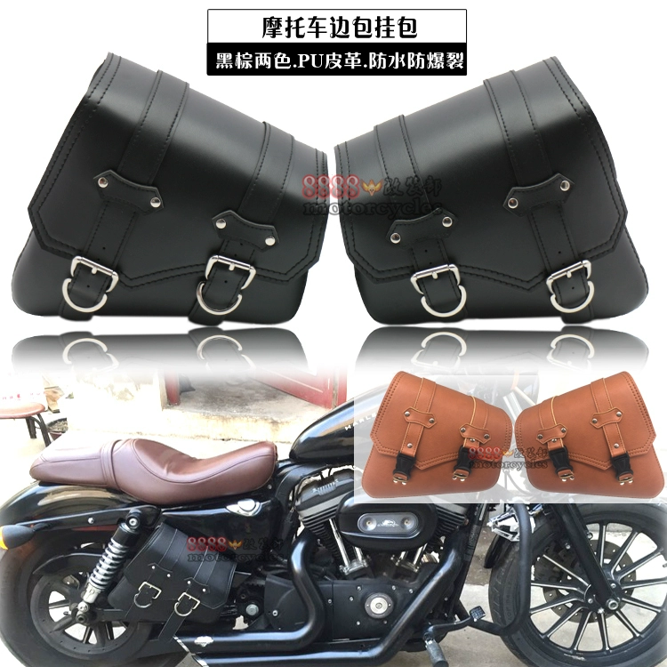 Túi bên xe máy phù hợp cho Harley XL8831200X48 anh chàng khó tính Dana retro tam giác túi chống nước - Xe máy Rider thiết bị