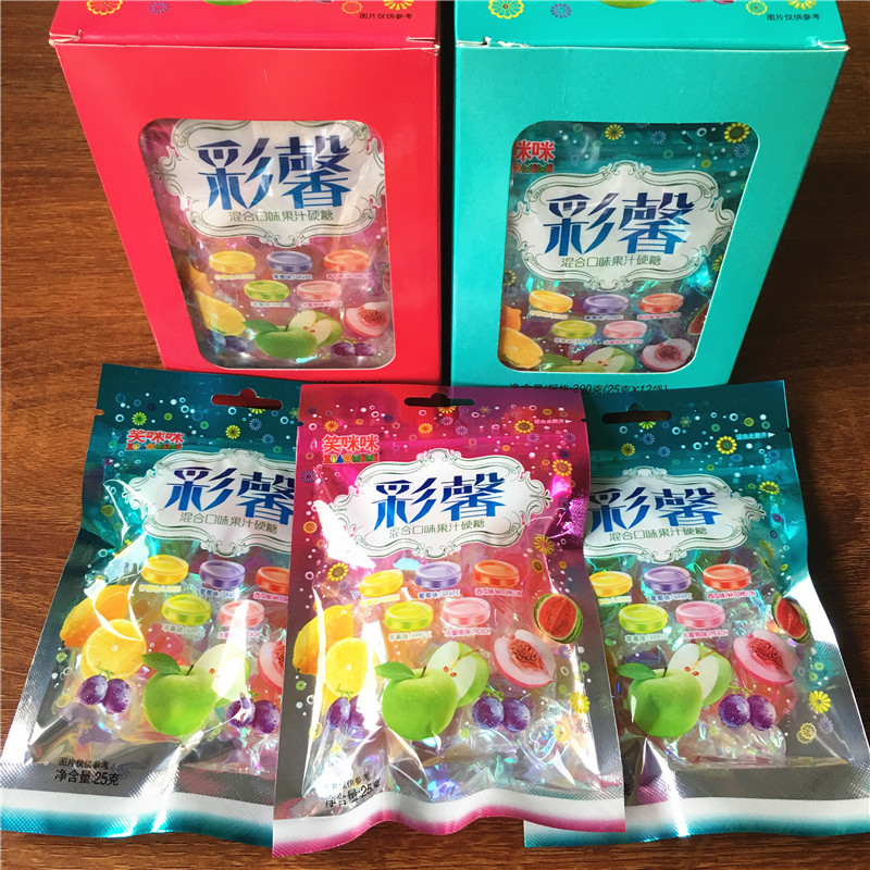 Laughs Mimi Blended Taste Juice hard Sugar Thousand Paper Cranes Candy 25 gr * 12 Bag Box Leisure Zero Food